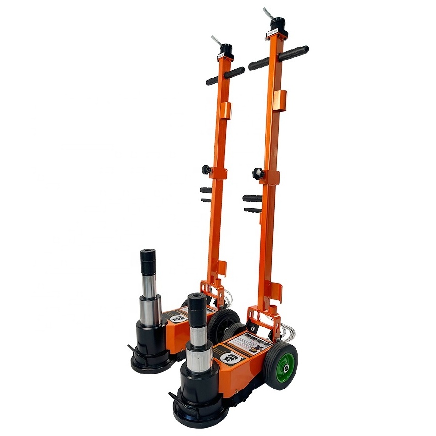 30ton 50ton 80ton 100ton Twin node air hydraulic floor jacks With self-lubricating system