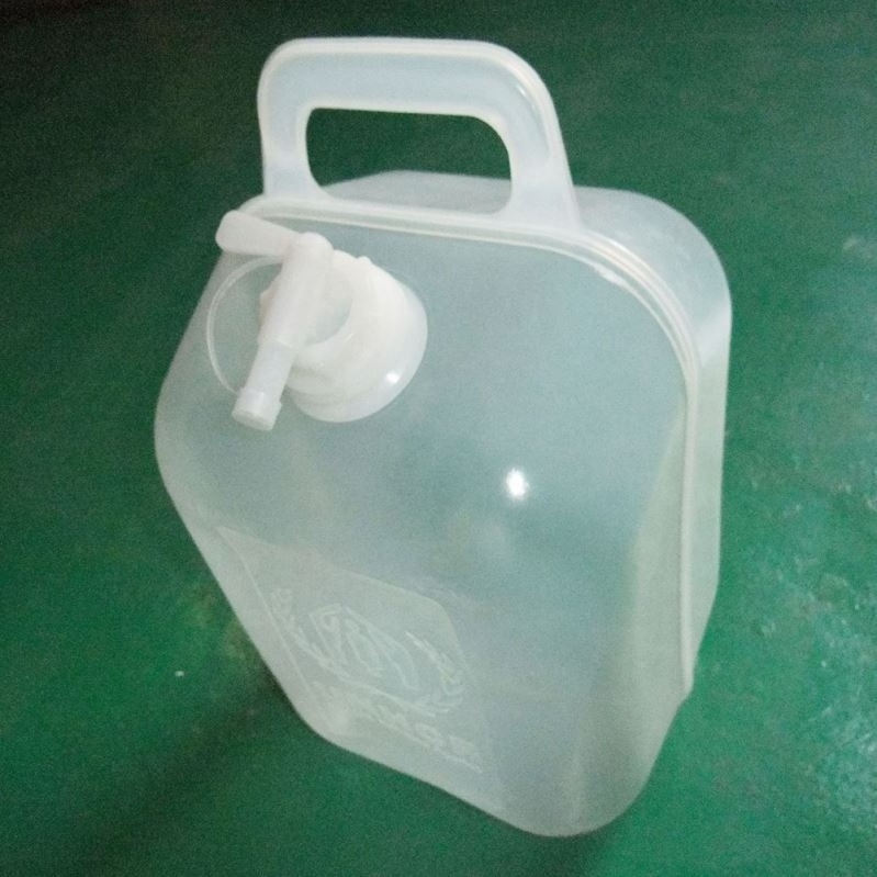 Food Grade Ldpe 10L 20L Water Container Semi Collapsible Jerry Can With Carrying Handle