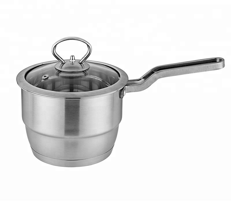 new shape stainless steel cooking pot small saucepan with cover