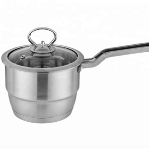 new shape stainless steel cooking pot small saucepan with cover