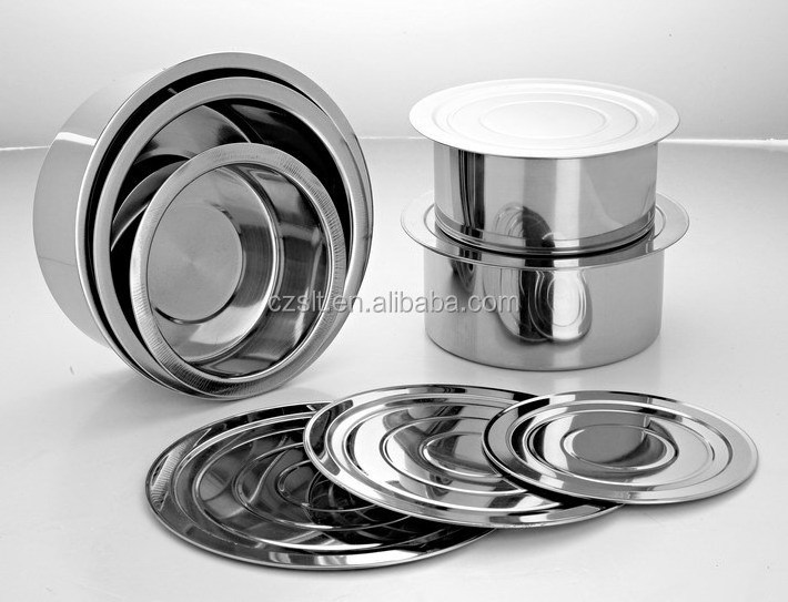 Direct factory stainless steel cookware set thailand indian pot with lid