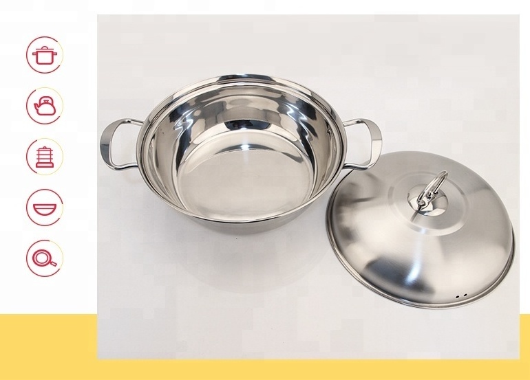 Low MOQ quality cookware german cookware brands 201stainless steel Induction bottom pot set for wholesale