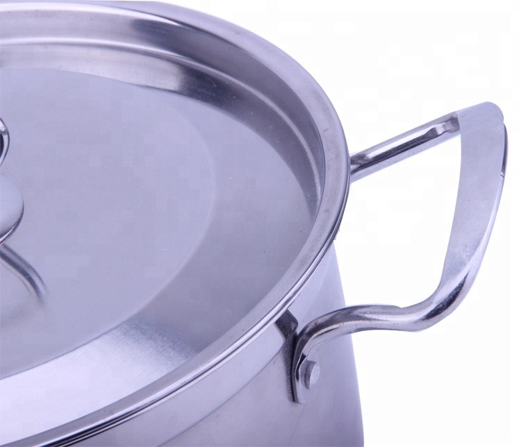 Hot Sale 4PCS Induction Bottom Hot Pot Stainless Steel Casserole With Combine Lid