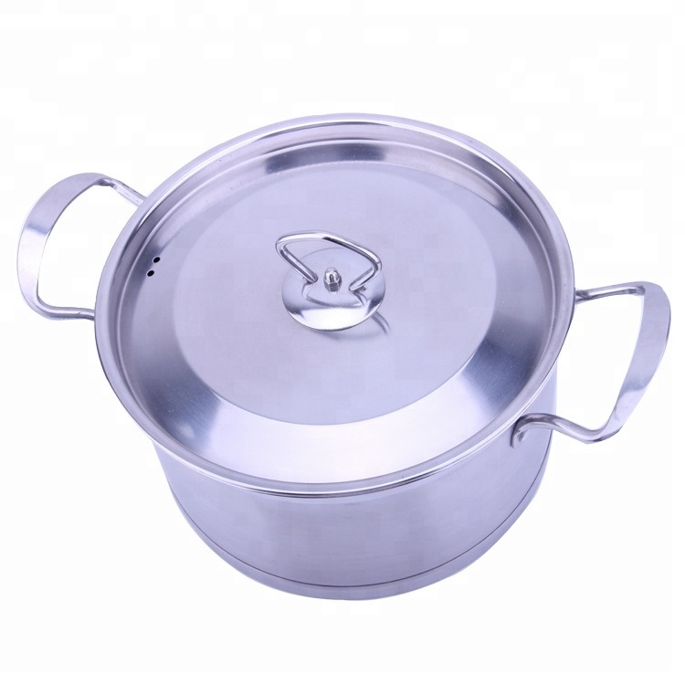 Hot Sale 4PCS Induction Bottom Hot Pot Stainless Steel Casserole With Combine Lid