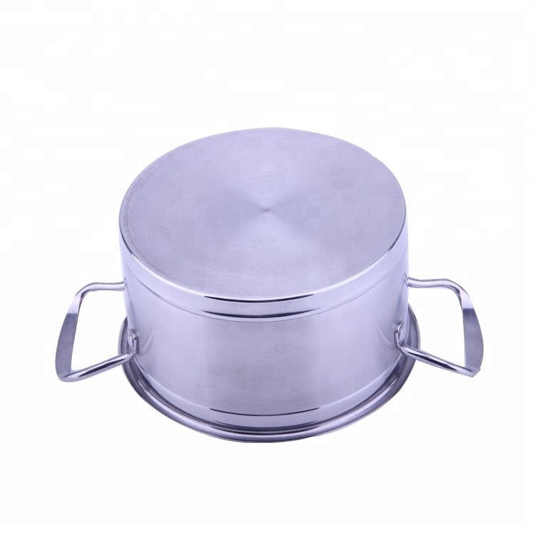 Hot Sale 4PCS Induction Bottom Hot Pot Stainless Steel Casserole With Combine Lid