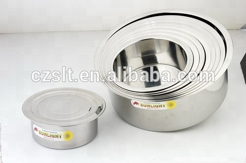 Direct factory stainless steel cookware set thailand indian pot with lid