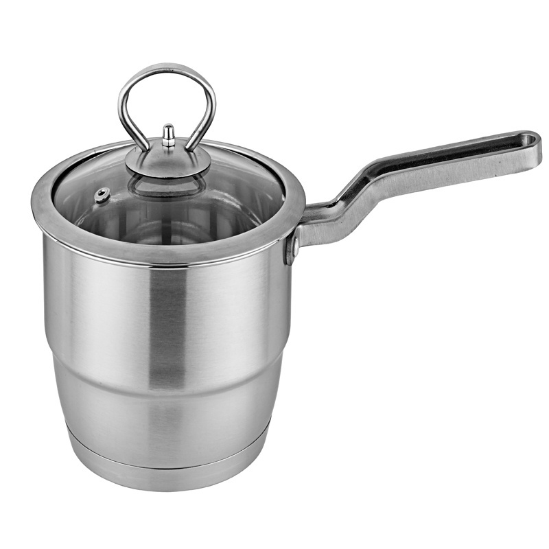 new shape stainless steel cooking pot small saucepan with cover