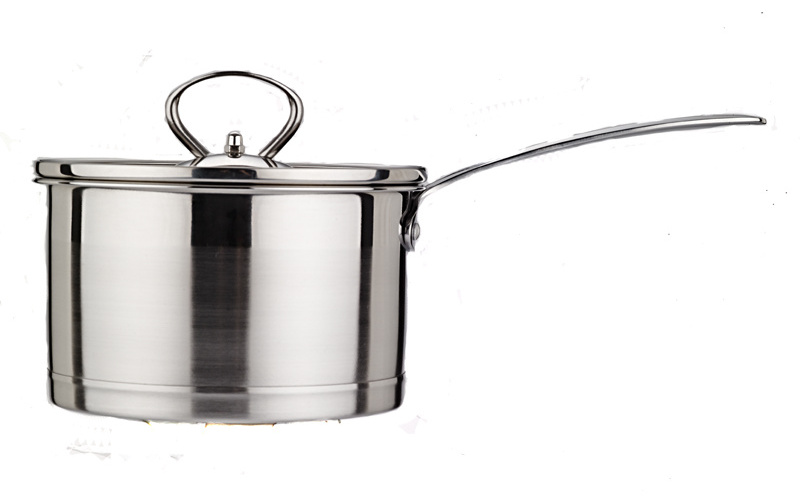 new shape stainless steel cooking pot small saucepan with cover