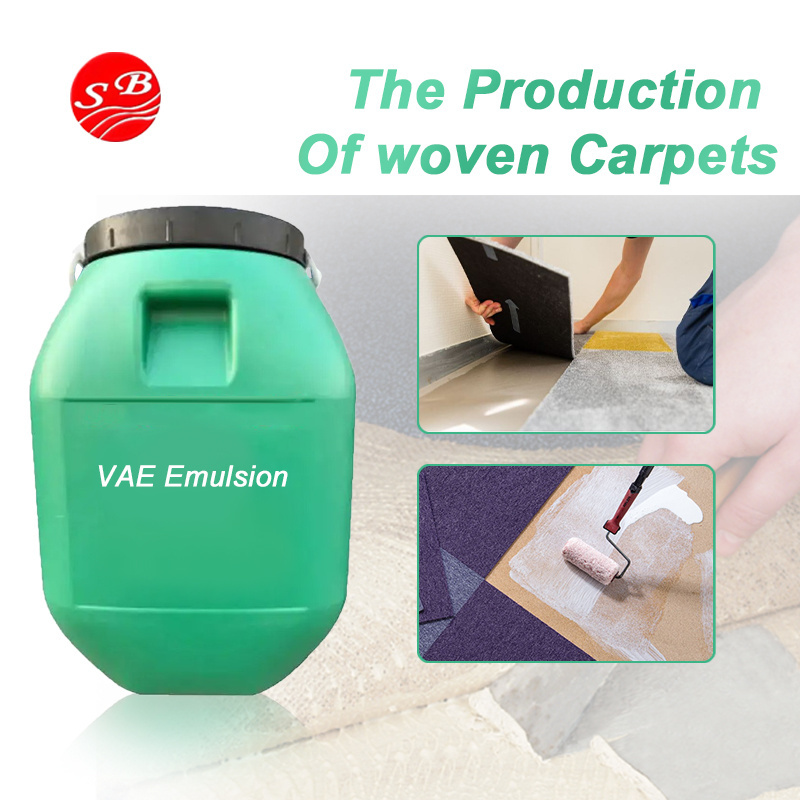 Hot Sale EVA Emulsion Used For Tufted Carpet Decorative Glue, Carpet Glue  Ethylene Copolymer Thickeners VAE Copolymer Emulsion