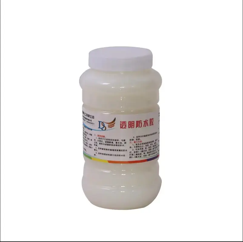 Transparent waterproof adhesive for exterior wall waterproof coating transparent adhesive for window sill crack of toilet