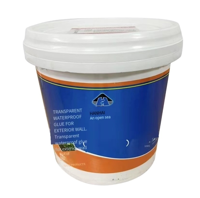 Transparent waterproof adhesive for exterior wall waterproof coating transparent adhesive for window sill crack of toilet