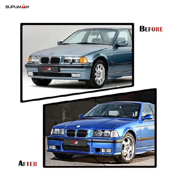 SPM Material Auto Front Bumper Body Kit Upgrade to M3 Style Accessories 1991-1998 Brand ABS for Bmw 3 Series E36 Front Bumper