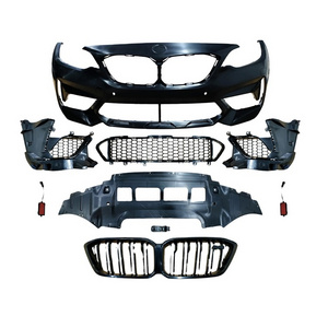 Suitable for F87 BMW M2 Modified M2C Thunderbolt Version Car Body Kit of The Front Bumper Assembly Front Center Grille Plastic