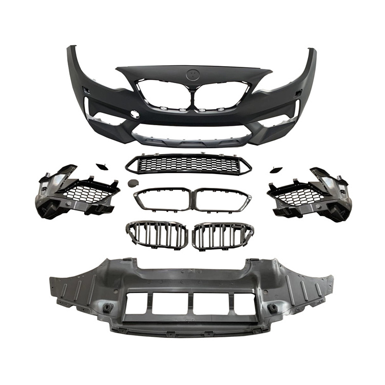 Suitable for F87 BMW M2 Modified M2C Thunderbolt Version Car Body Kit of The Front Bumper Assembly Front Center Grille Plastic