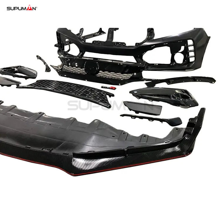 SUPUMAN carbon fiber Performance Front rear bumper kit for honda civic body kit accessories 2020 2021 2022