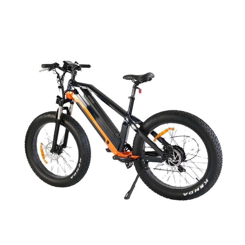 Powerful Dual Battery Electric Mountain Bike with Fat Tires Integrated Aluminum Alloy Frame Max Speed 45km/h ebike e bike