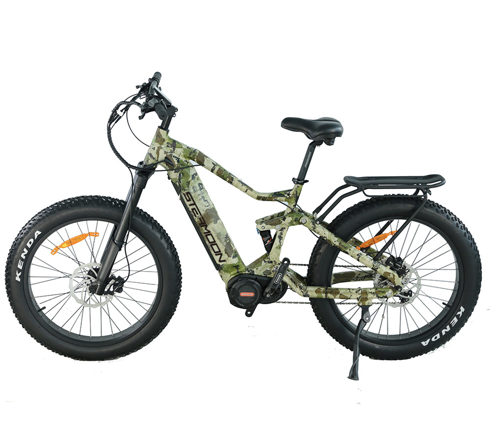 China E Bike 29 Inch Enduro Full Suspension Mountain Ebike Bafang M620 Mid Drive Ultra fat tire Ebike