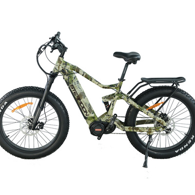 China E Bike 29 Inch Enduro Full Suspension Mountain Ebike Bafang M620 Mid Drive Ultra fat tire Ebike