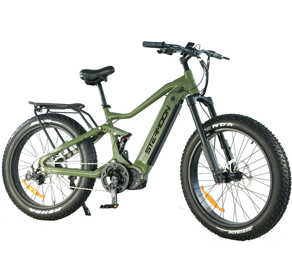 China E Bike 29 Inch Enduro Full Suspension Mountain Ebike Bafang M620 Mid Drive Ultra fat tire Ebike