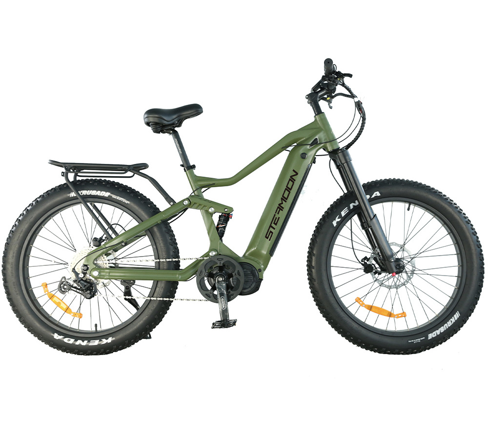 China E Bike 29 Inch Enduro Full Suspension Mountain Ebike Bafang M620 Mid Drive Ultra fat tire Ebike