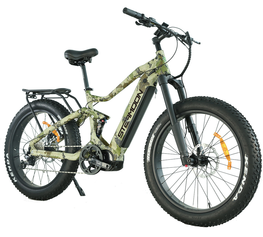 China E Bike 29 Inch Enduro Full Suspension Mountain Ebike Bafang M620 Mid Drive Ultra fat tire Ebike