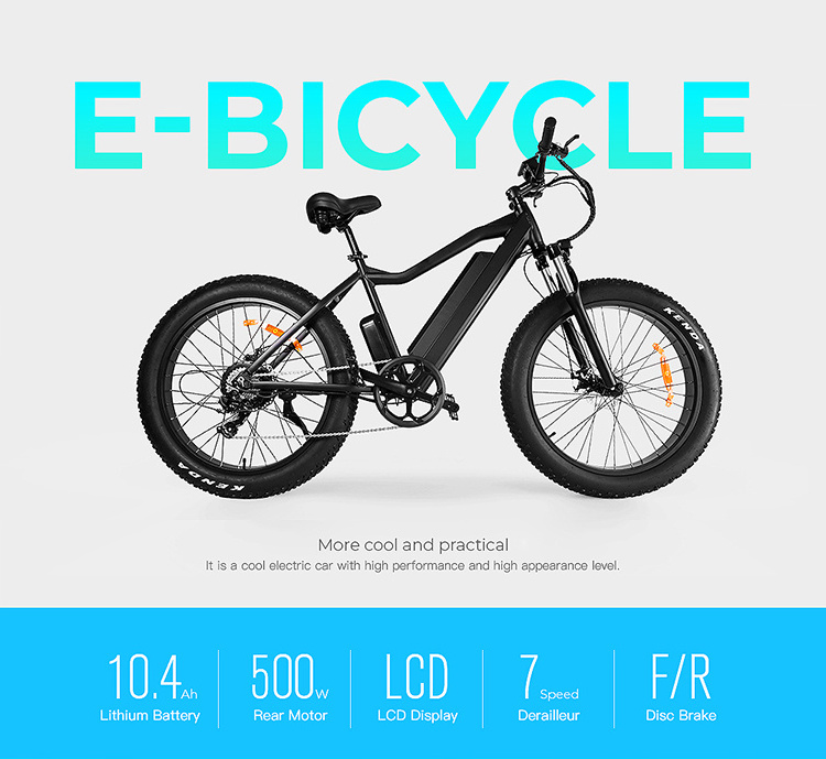 Low price 1000w 1200w big power fat tire snow ebike/electric beach cruiser bike/electric bicycle ebike e bike