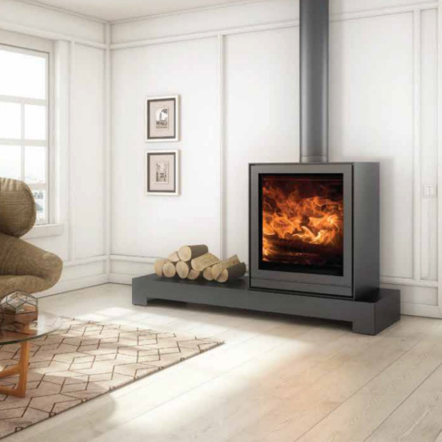 High Quality Cast Iron wood burning Stove with back boiler wood fireplace