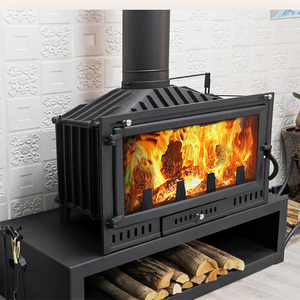 Fireplaces for sale red indoor cast iron smokeless biomass wood pellet stoves Cheap Price