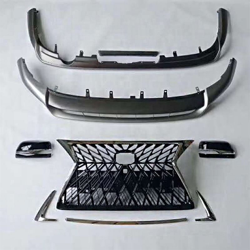 quality small body kit for LEXUS GX460 2020 include front rear bumper lip with grille trims