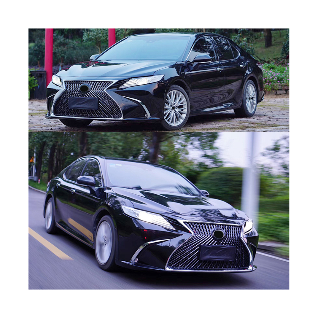 Suitable for TOYOTA Camry convert to LEXUS upgrade LS600 style front bumper ABS material body kit 2018-2020