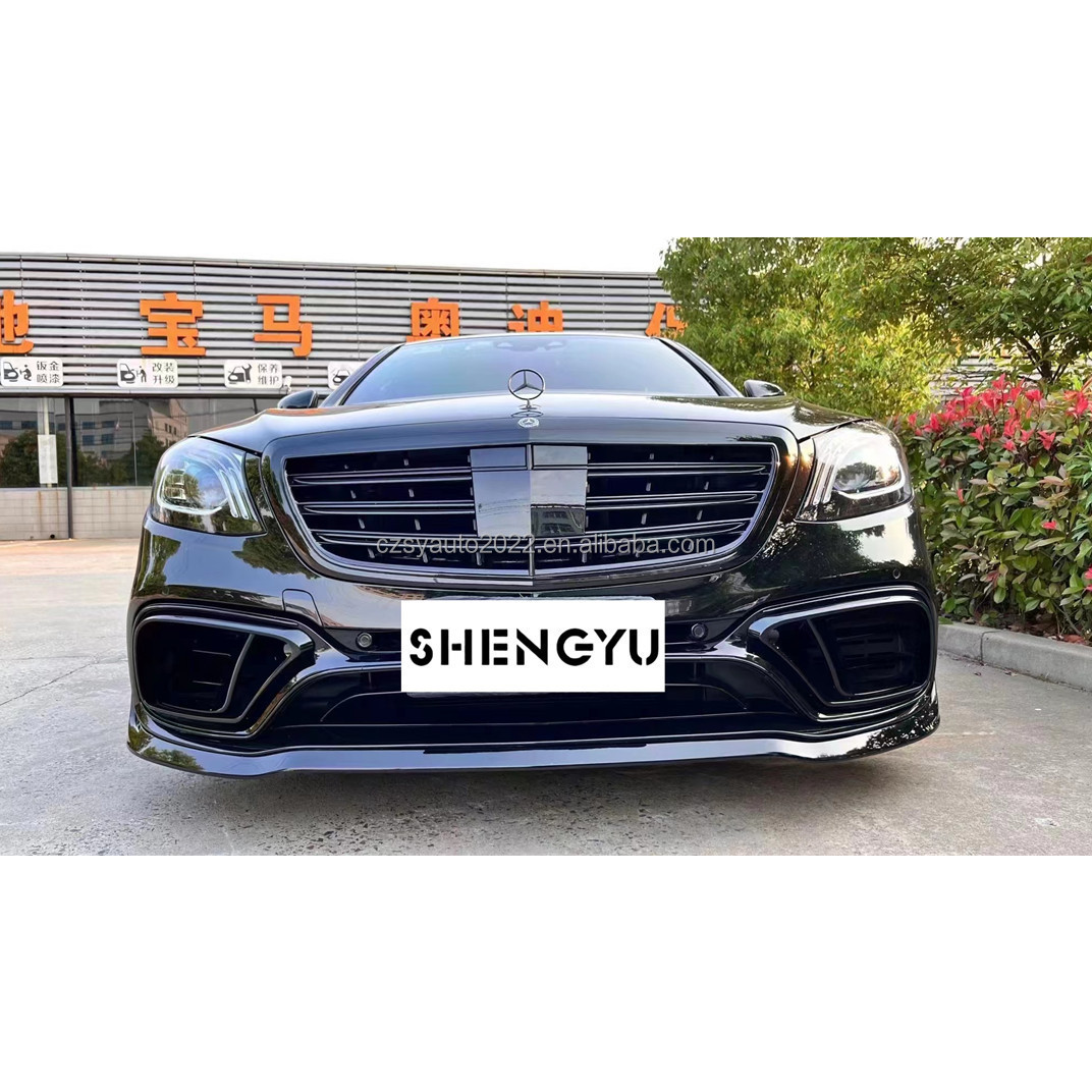 body kit For Mercedes Benz S-class W222 s350 s400 s450 s550 change to bra-bus B700 style