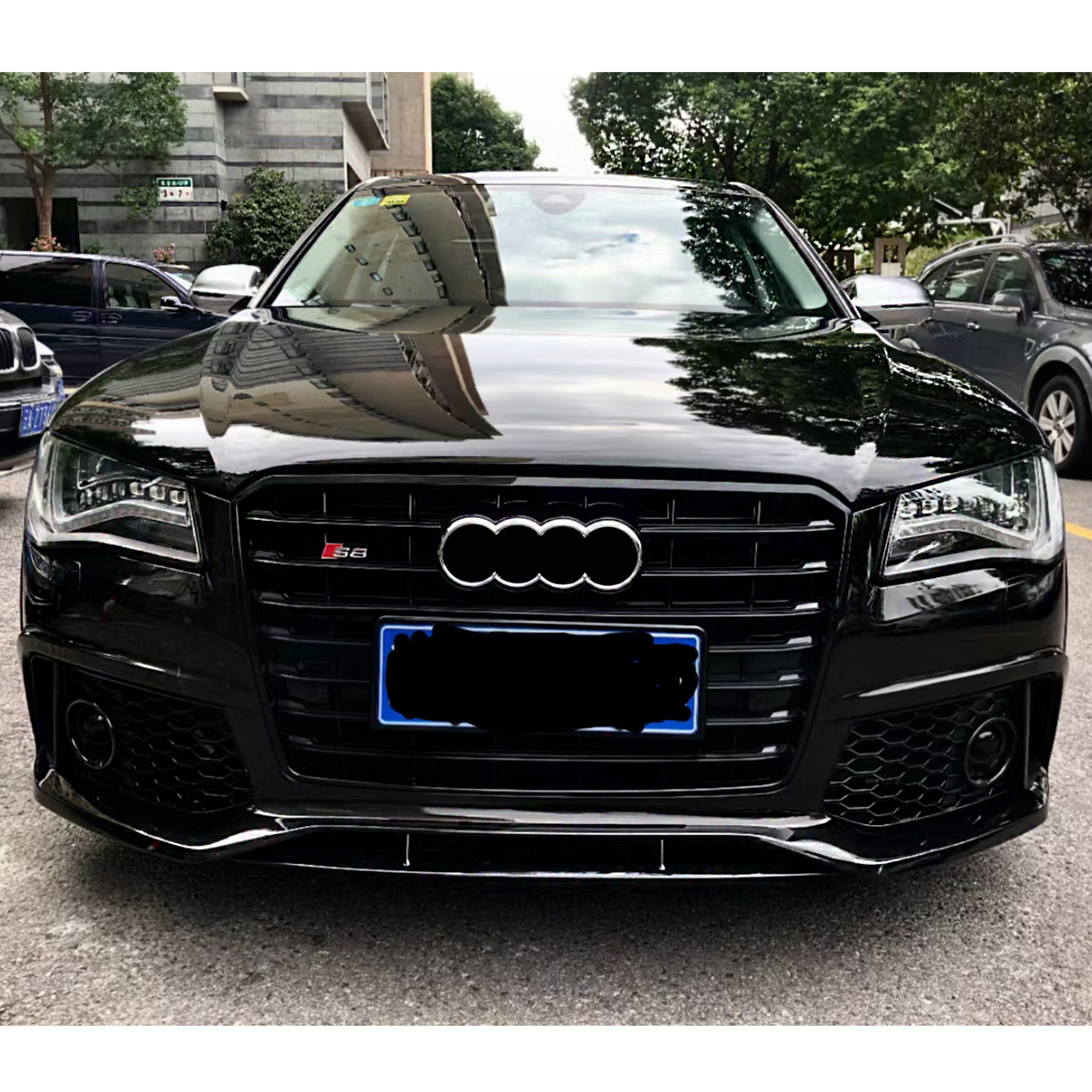 High quality car body kit for AUDI A8 2011-2018 upgrade to S8 RS8 style include front bumper with grille