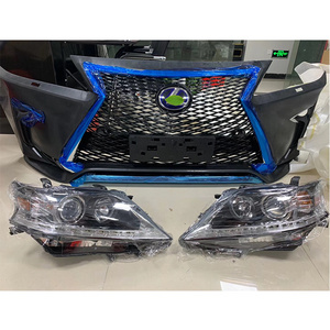 hot selling car body kit for LEXUS RX 2009-2015 change to 2016-2018 body kit include front bumper with grille headlights