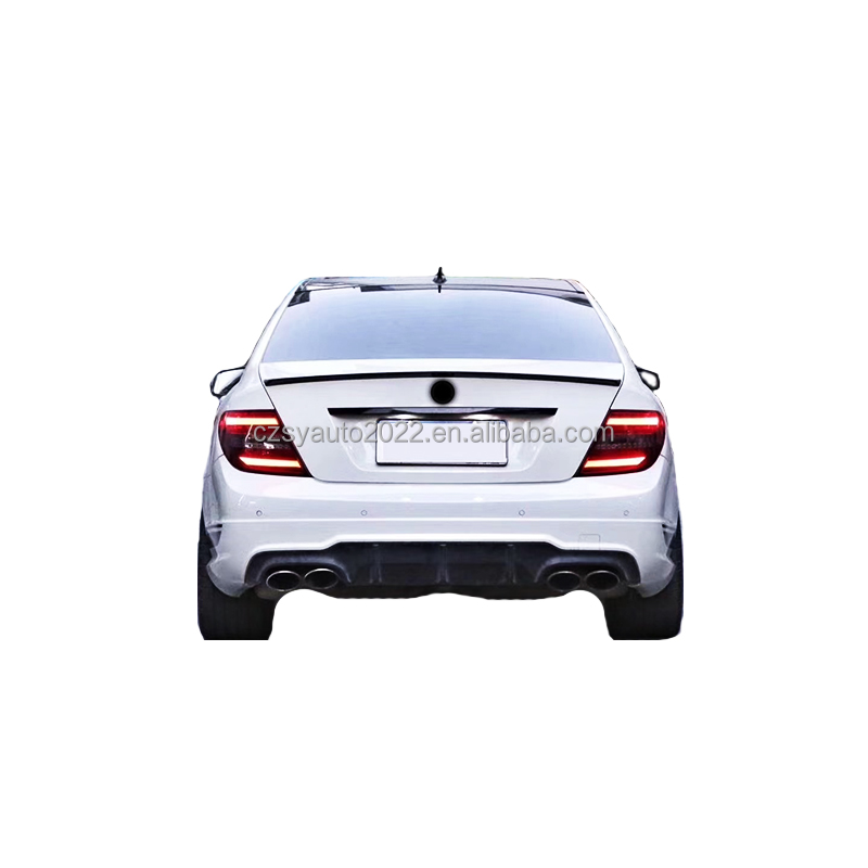 Car accessories body kit for Mercedes benz C class w204 upgrade to C63 AMG style with front and rear bumper grille side skirt