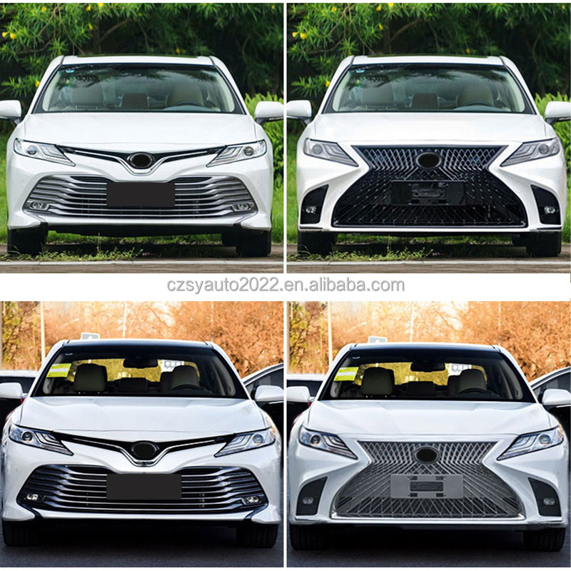 Suitable for TOYOTA Camry convert to LEXUS upgrade LS600 style front bumper ABS material body kit 2018-2020