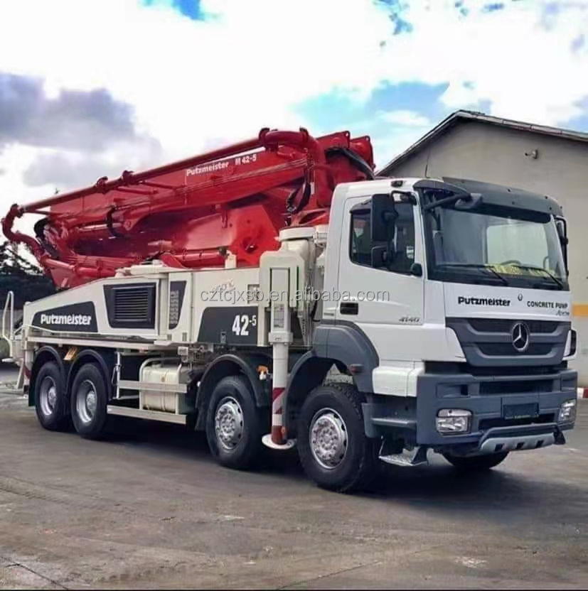 Germany make second hand putzmeister concrete pumps truck in used condition with benzz chassis for sale