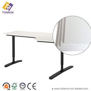 Waterproof durable white color laminate solid core hpl