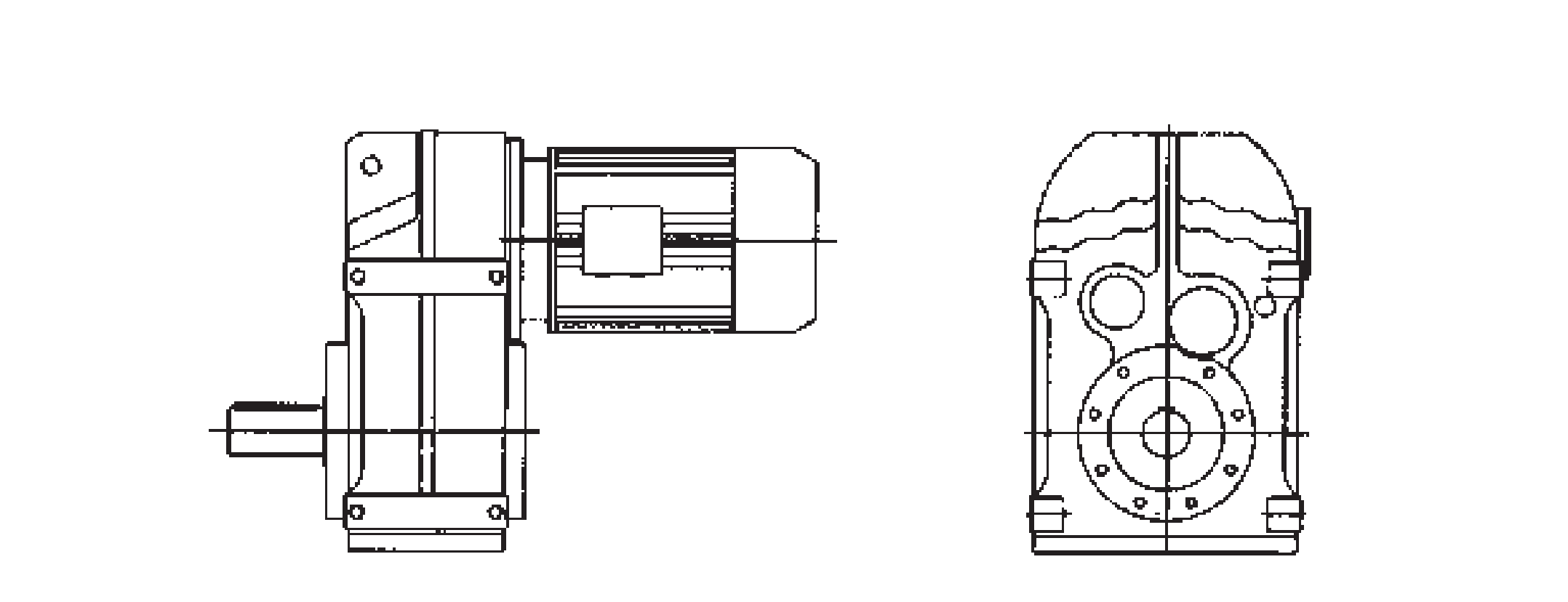 TILI F Series FAF Type High Quality Speed Reducer Efficient and Durable Parallel Shaft Helical Gear Motor for Manufacturing