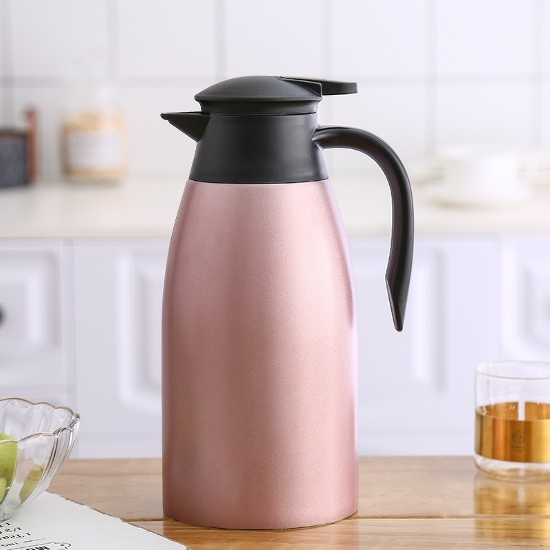 High Quality 2L Vacuum Insulated Thermos Tea Coffee Pot For Coffee Carefe Pot Thermal Coffee Kettle Outdoor