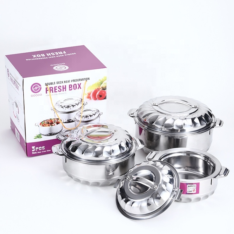 Food Warmer Big Size Luxury food warmer set Round 1-2-3-5L hot pot food warmer set