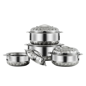 1/2/3/5L stainless steel serving pot set juego de ollas de cocina stainless steel insulated casseroles hot pot