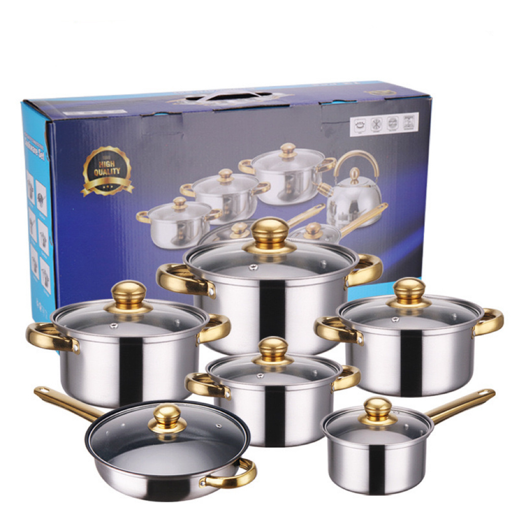 Wholesale Stainless Steel Non-Stick Cookware Sets Stainless Steel Pots And Pans Cooking Pot