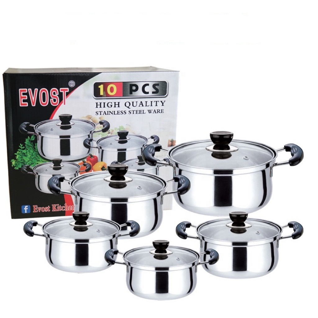 Factory direct sales stainless steel kitchenware soup pot cuisine cookware set normal cooking pot