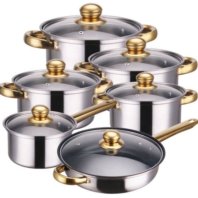 Wholesale Stainless Steel Non-Stick Cookware Sets Stainless Steel Pots And Pans Cooking Pot