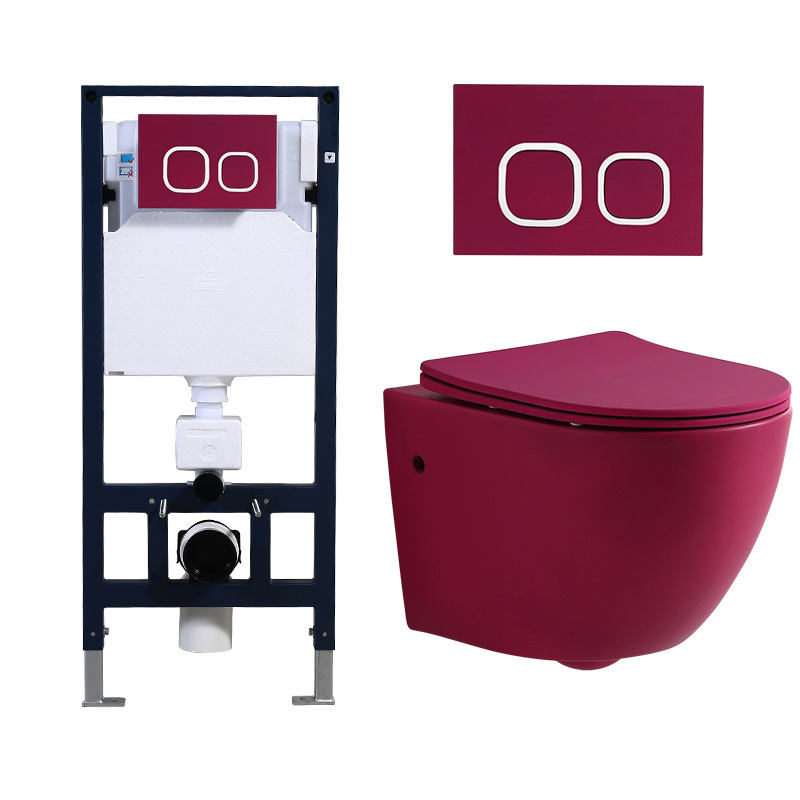 Toilette Bowl Wc Suspend Modern Hanging Mount Water Closet Rimless Floating Ceramic Wall Hung Toilet