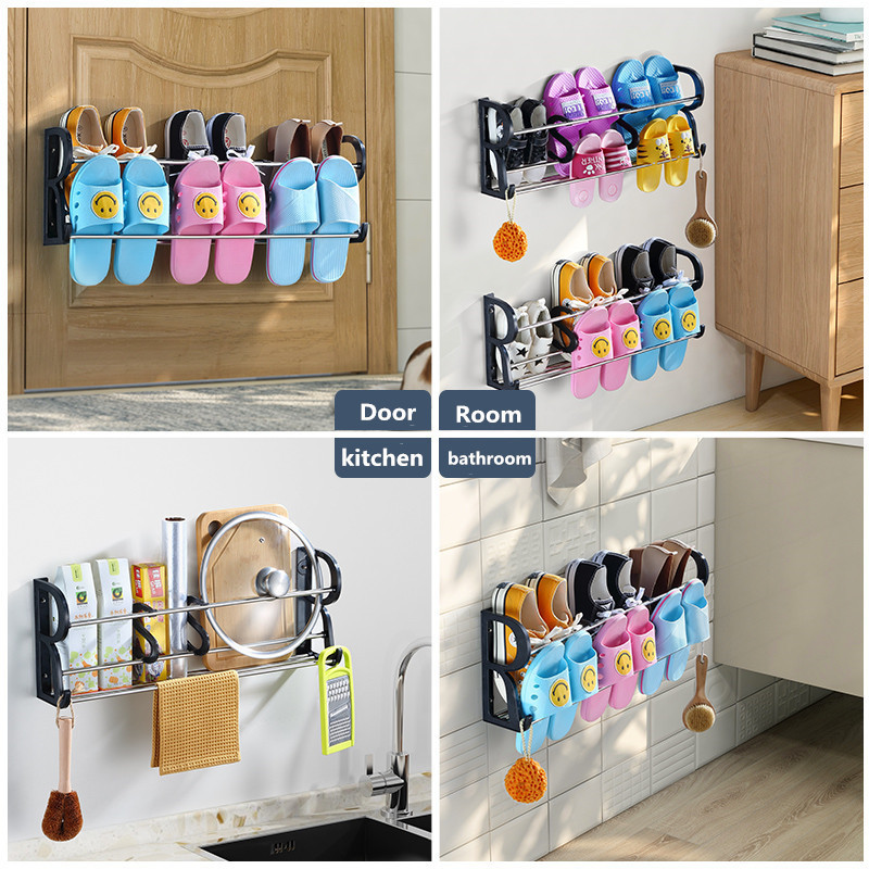 Over Door Hanging Shoe Holder Wall Mounted Iron Shoe Storage Rack Online Hanging Shoe Rack