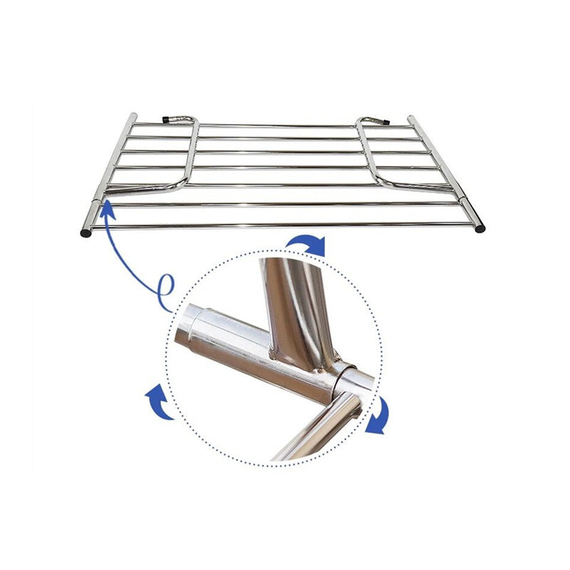 Length Retractable Drying Rack Folding Indoor Metal Hooks For Clothes Hanger Wall Mounted Clothes Hanging Dryer Rack