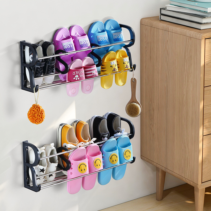 Over Door Wall Hanging Shoe Rack Shelf Organizer Storage Stand Hanging Overdoor Shoe Rack Bathroom