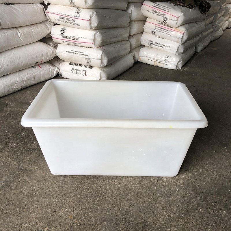 Custom Roto-molding Open Top Rectangular box 60L liter 100 litres Plastic Tub