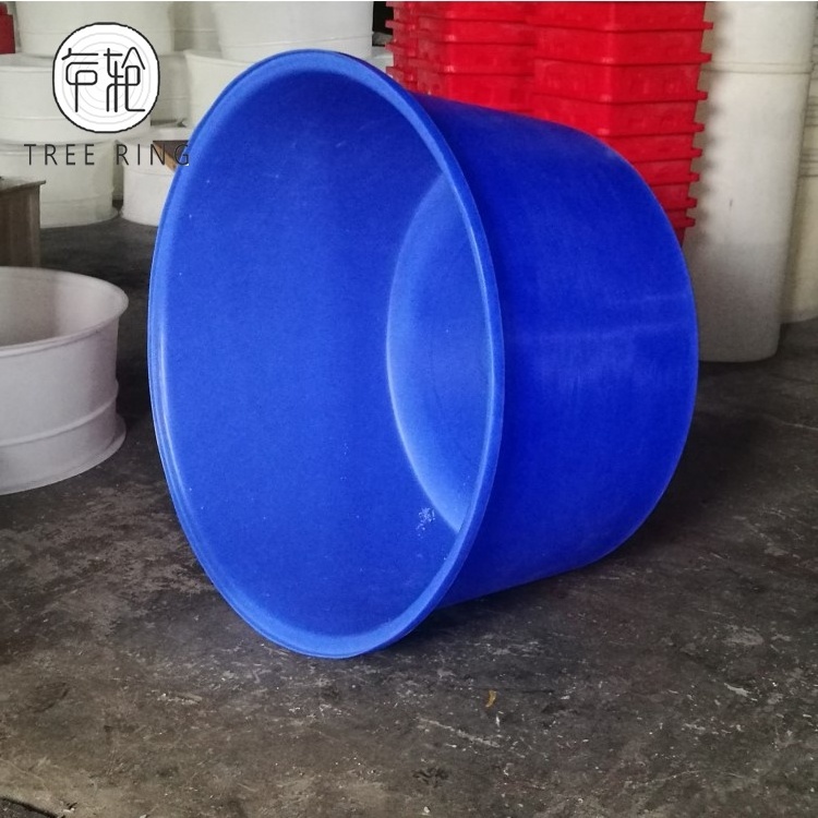 1000Liter Roto-Molded Durable Food grade Blue Color Plastic Shrimp Fish Farm Tank for sale